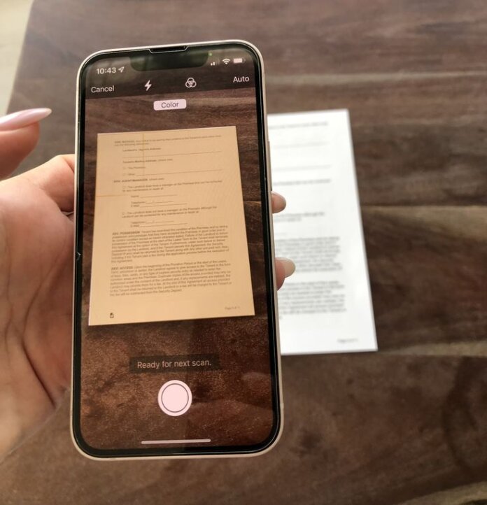 How to Scan With Iphone Camera