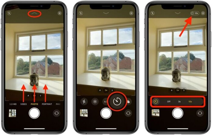 How to Set a Timer on Iphone Camera